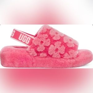 Ugg Fluff Yeah Poppy Slides || size 10